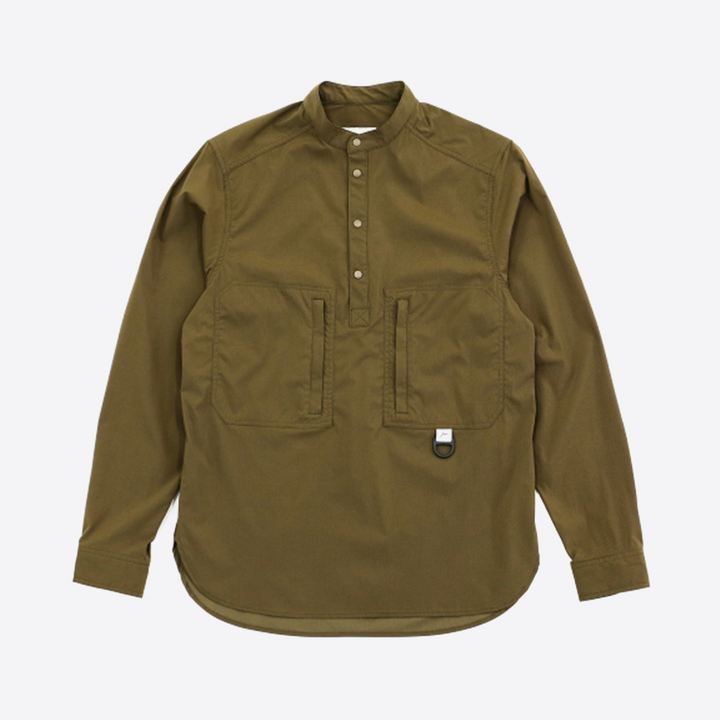CAYL PC Stretch Nylon Pullover Shirts Brown Khaki