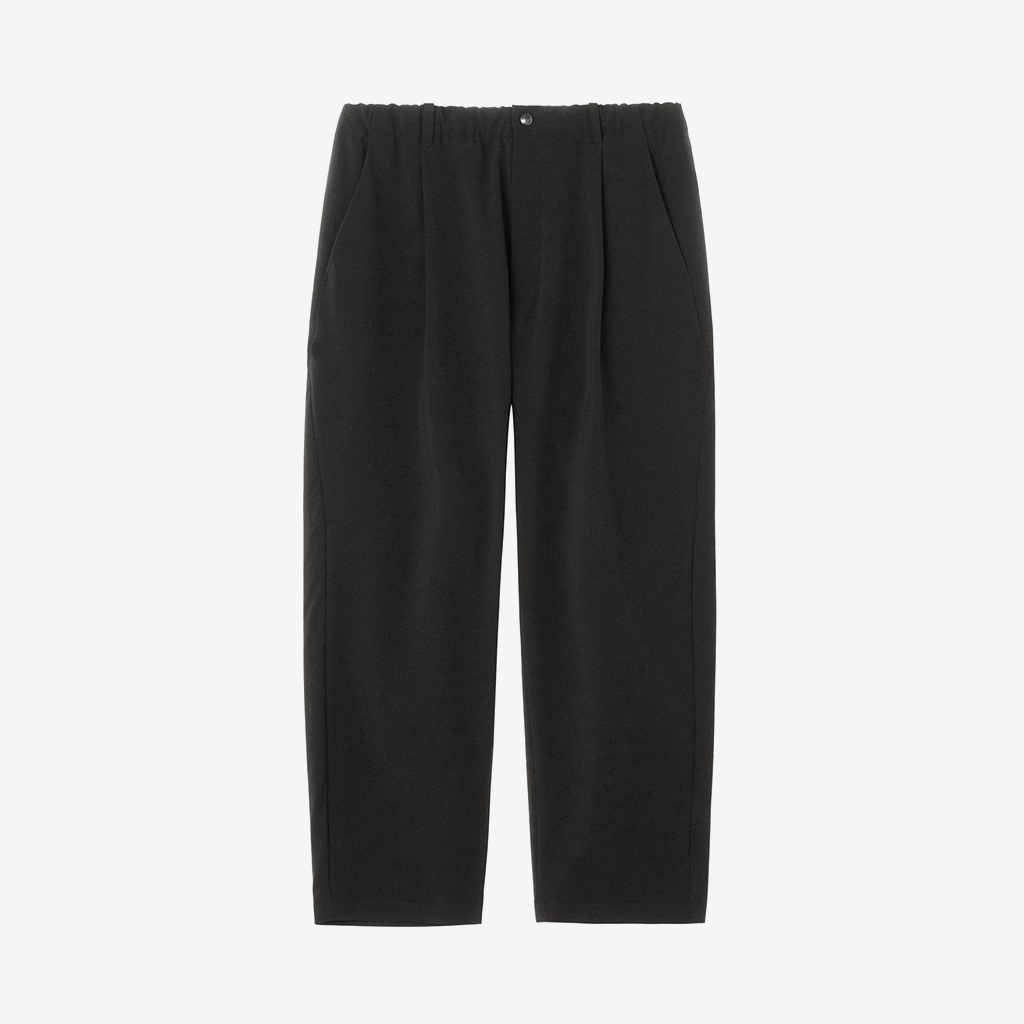 Goldwin S[hEB One Tuck Tapered Light Pants Black