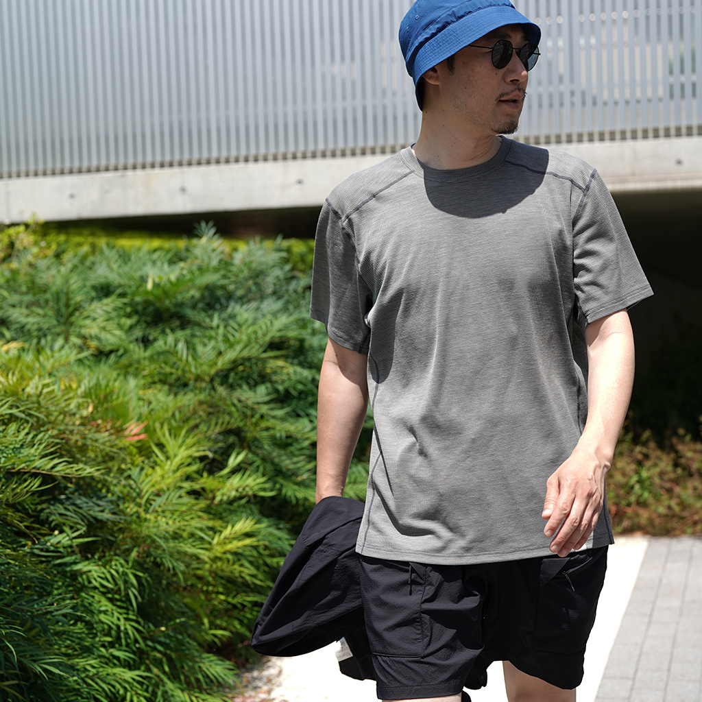 CAYL ケイル Live Wool Mix Short Sleeve Charcoal - Nicetime
