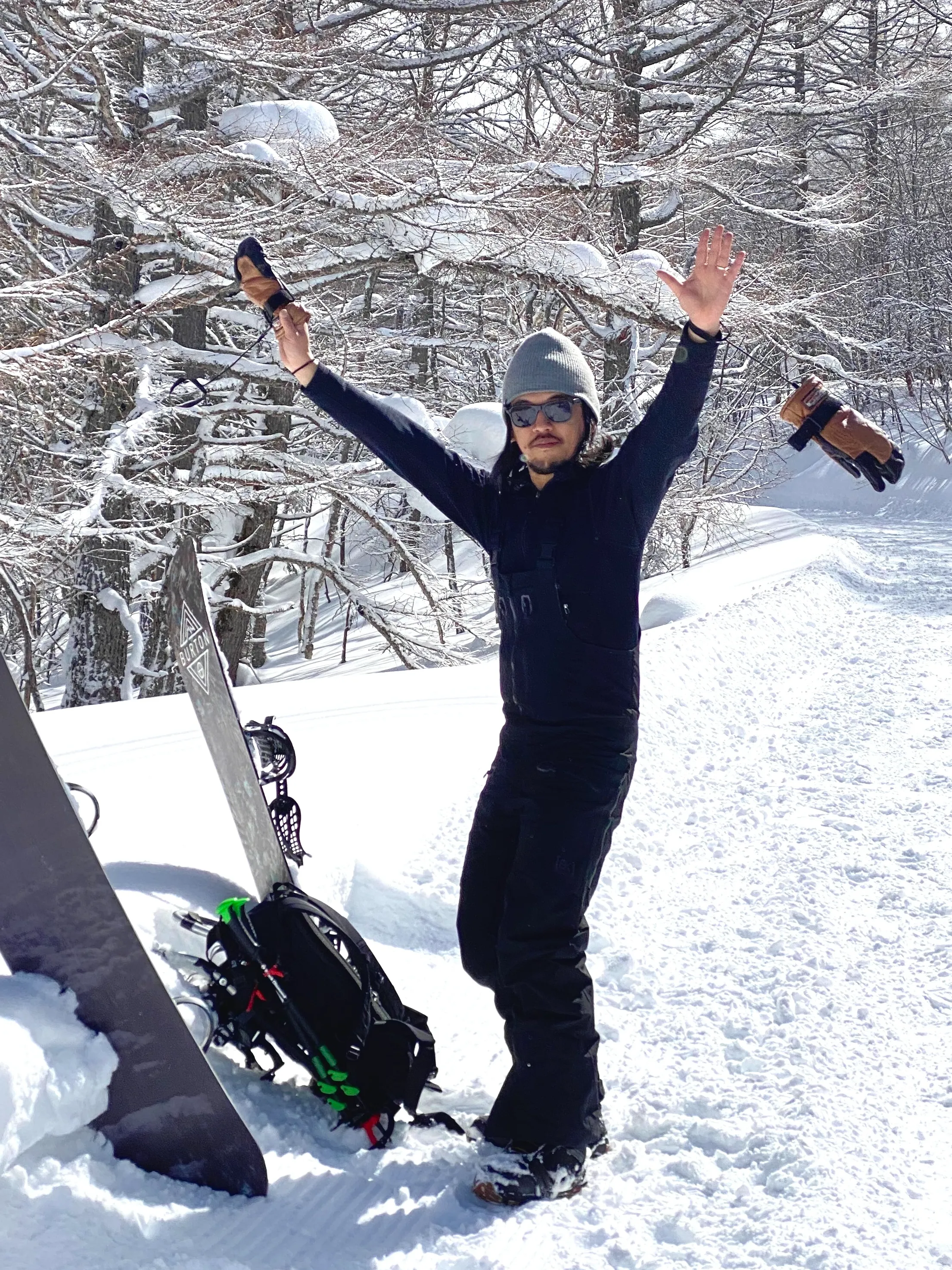 雪山で過ごす井出裕太さん