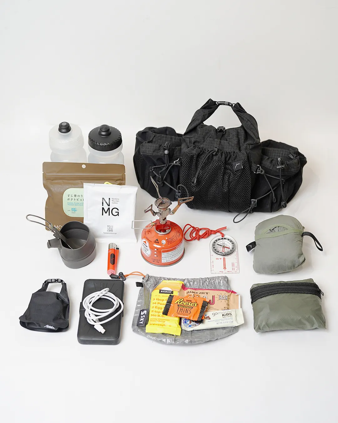 最大限収納した場合のパッキング例