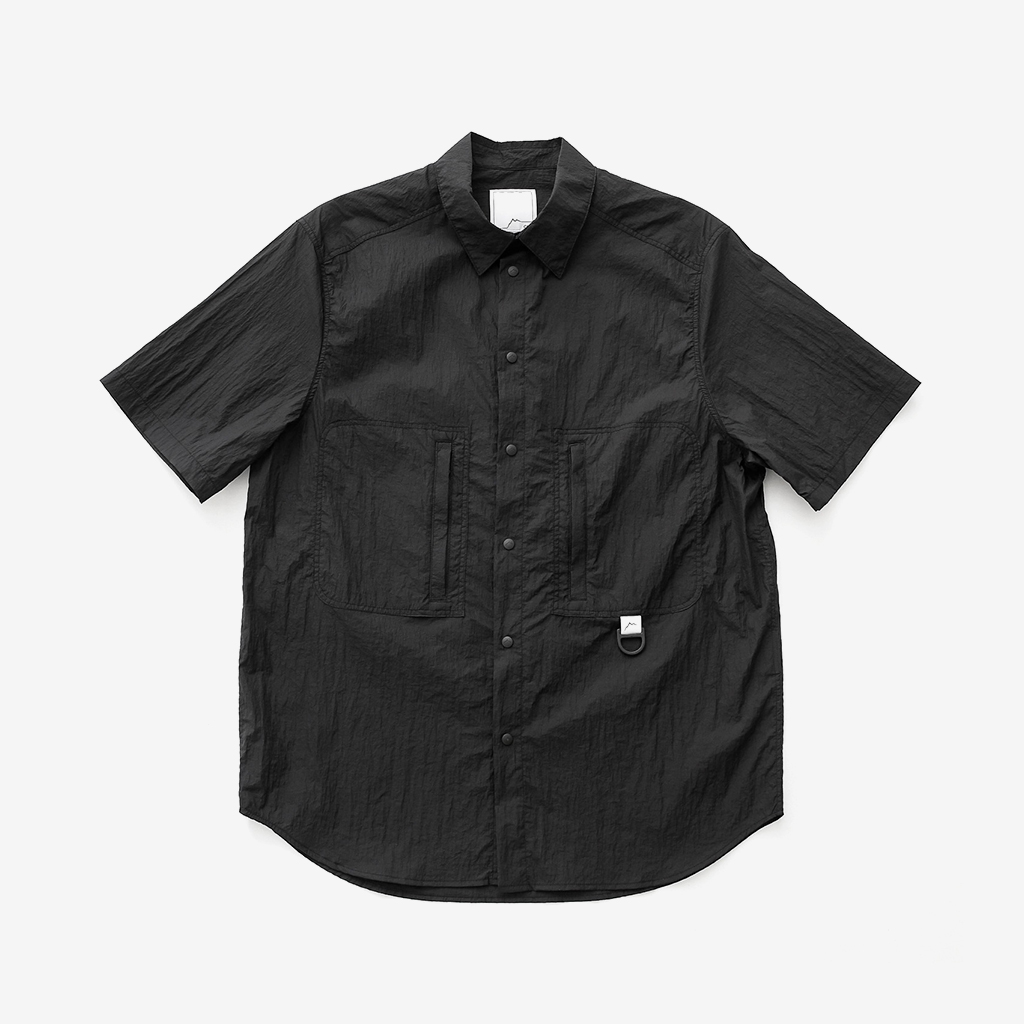 CAYL �P�C�� Nylon Short Sleeve Hiker Shirts Black