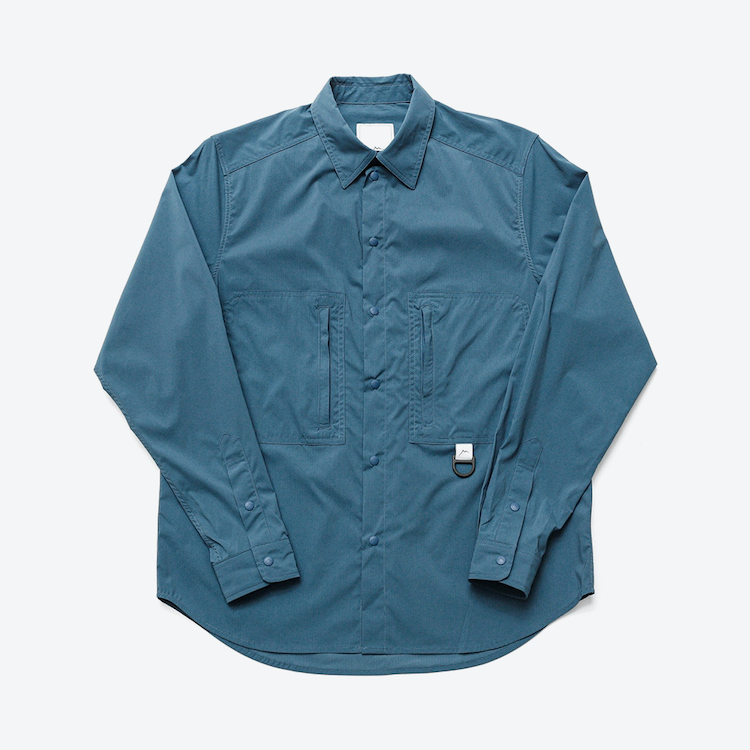 CAYL ケイル Stretch Nylon Hiker Shirts Blue