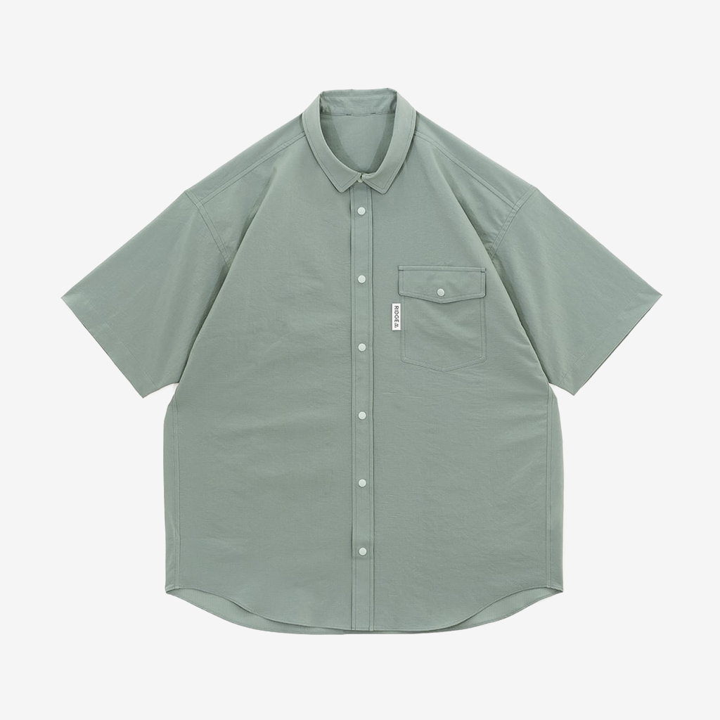 RIDGE MOUNTAIN GEAR bW}EeMA Mens Basic Short Sleeve Shirt Sage Green