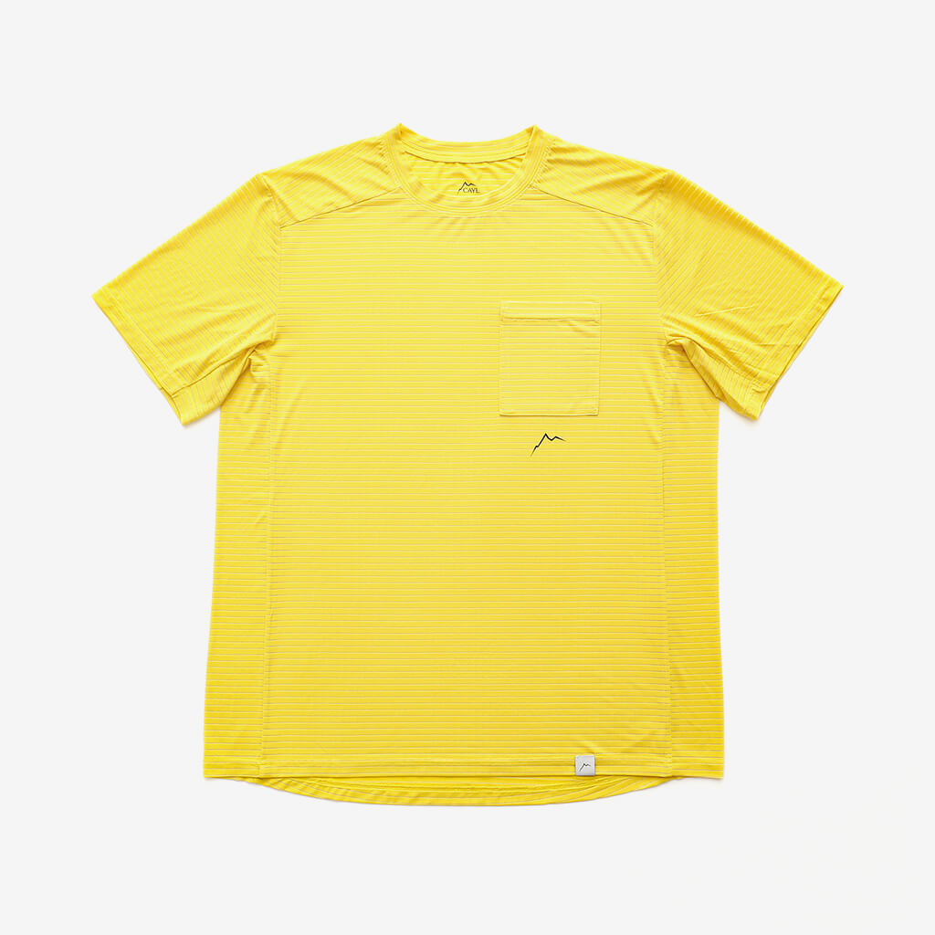 CAYL PC Stripe Pocket Short Sleeve Yellow