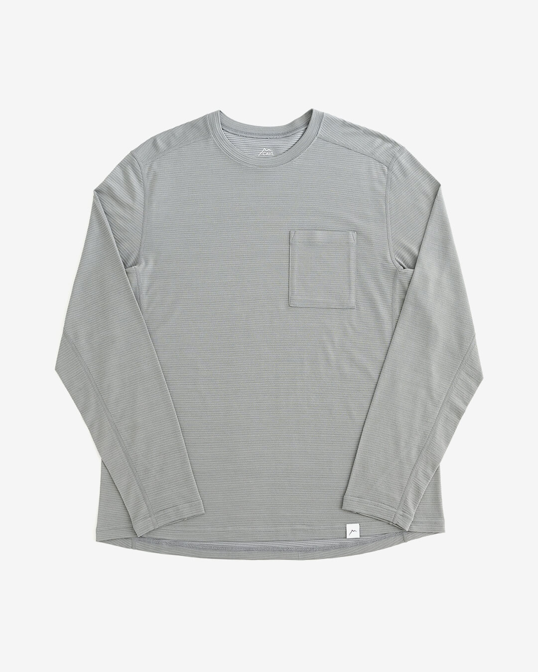 CAYL �P�C�� Wool Stripe Pocket Long Sleeve Grey